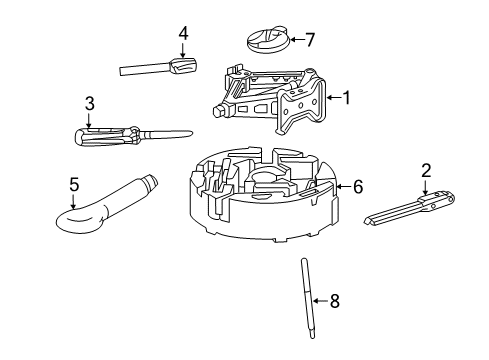 2020 Buick Regal Sportback Jack Diagram for 84009340