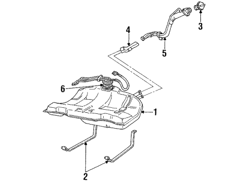 1997 Oldsmobile 88 Fuel Supply Diagram