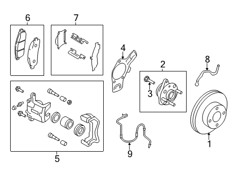 2017 Chevy City Express Caliper Piston, Front Diagram for 19317945