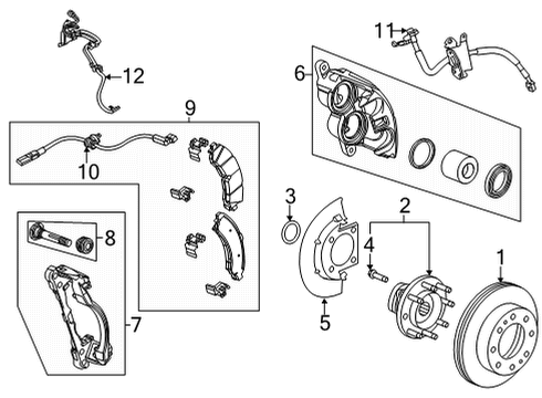 2020 Chevy Silverado 2500 HD Anti-Lock Brakes Diagram