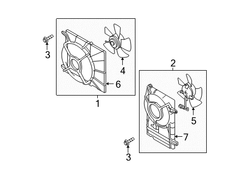 2006 Chevy Aveo Cooling System, Radiator, Water Pump, Cooling Fan Diagram