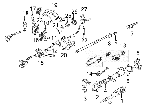 2004 GMC Safari Ignition Lock Diagram