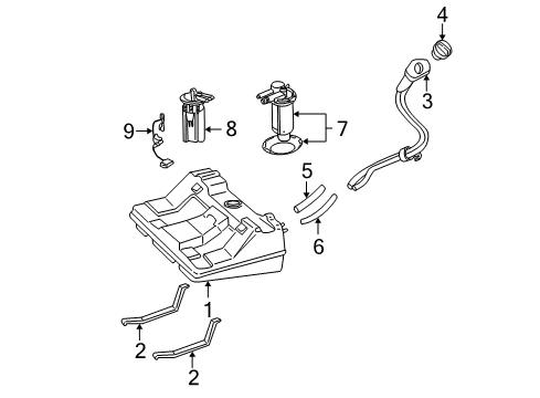 1997 Buick Regal Fuel Supply Diagram