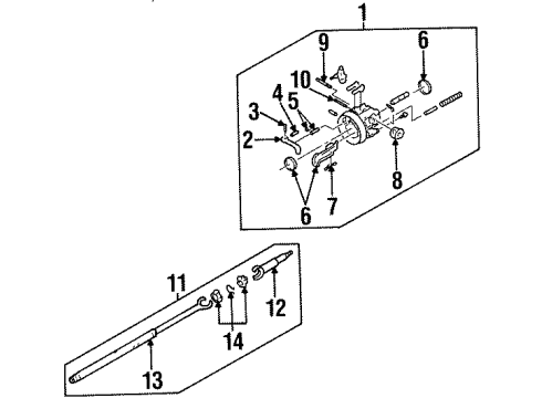 1993 Cadillac Seville Inner Steering Column Diagram
