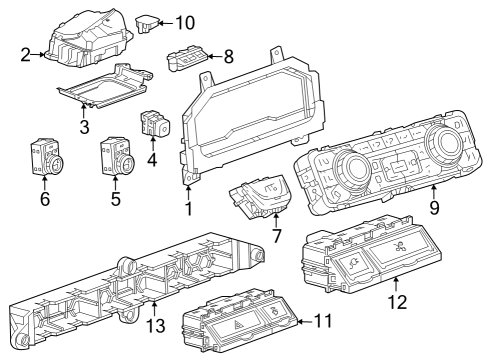 2023 GMC Sierra 1500 Automatic Temperature Controls Diagram