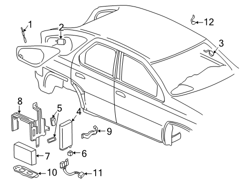 2002 Pontiac Aztek Electrical Components Diagram 2 - Thumbnail