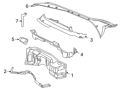 2003 Chevy Corvette Cowl Diagram