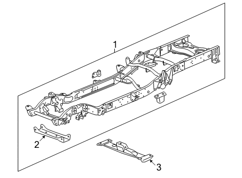 2008 GMC Sierra 2500 HD Frame & Components Diagram
