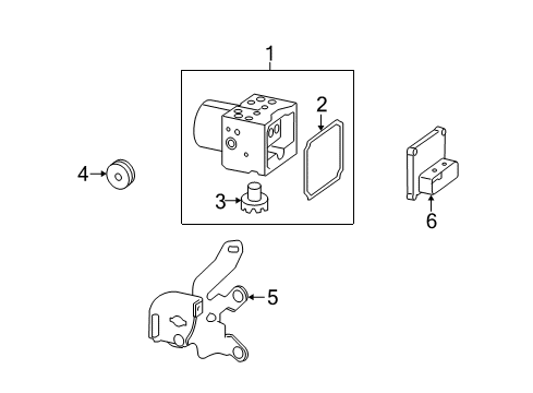 2007 Chevy Monte Carlo Control Module Diagram for 15841969