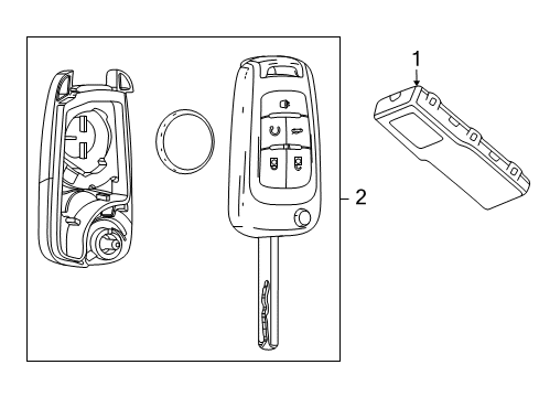 2016 Buick Encore Keyless Entry Components Diagram