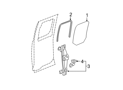 2007 GMC Sierra 1500 Rear Door Diagram