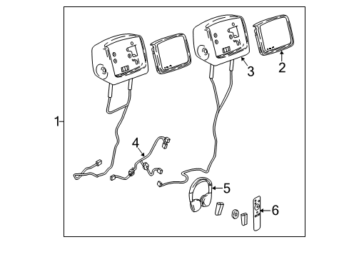 2018 Buick Enclave Entertainment System Components Diagram
