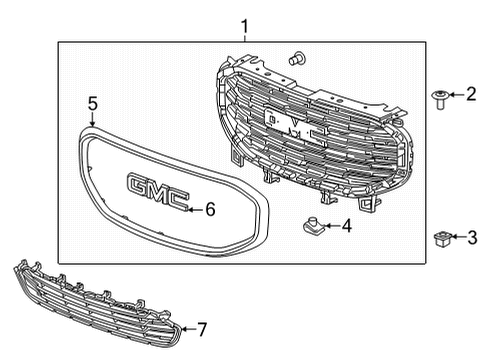 2022 GMC Terrain Emblem Diagram for 84554914