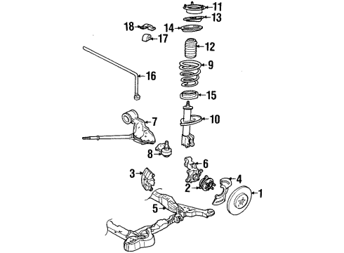 1990 Buick Reatta Front Brakes Diagram