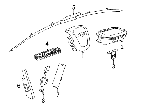 2014 Chevy Malibu Air Bag Components Diagram
