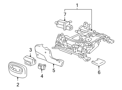 2005 Buick Rainier Tracks & Components Diagram