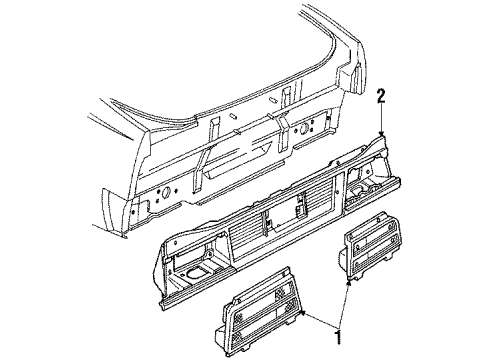 1987 Chevy Cavalier Tail Lamps Diagram