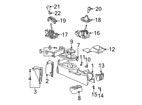 2006 Saturn Ion Console Diagram