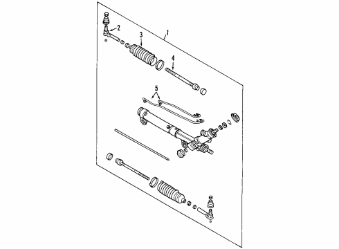 2001 Oldsmobile Intrigue P/S Pump & Hoses, Steering Gear & Linkage Diagram