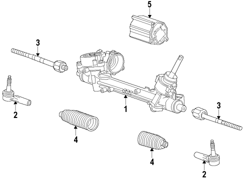 2019 Chevy Impala Steering Column & Wheel, Steering Gear & Linkage Diagram