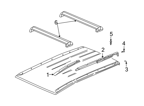 2007 Saturn Vue Luggage Carrier Diagram