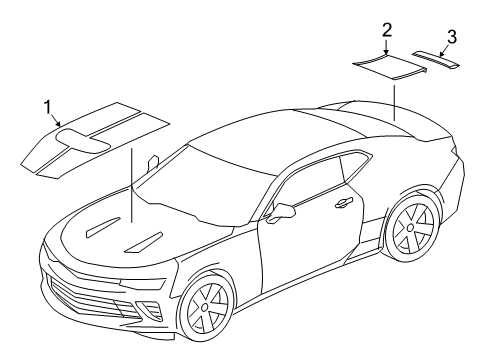 2022 Chevy Camaro Stripe Tape Diagram 4 - Thumbnail