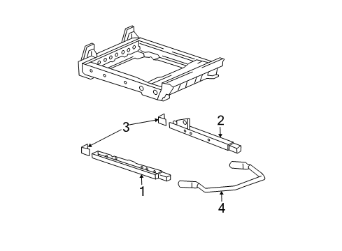 2002 Buick Rendezvous Tracks & Components Diagram