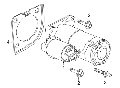 2014 Chevy Cruze Starter Diagram for 55585237