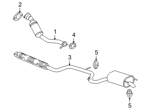 2007 Buick LaCrosse Exhaust Components Diagram