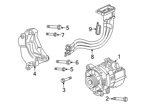 2008 Saturn Aura Generator Diagram for 24243169
