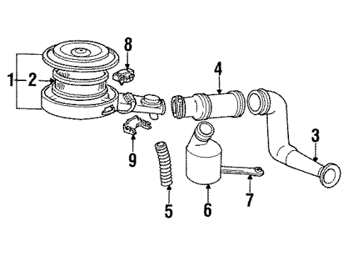1995 Pontiac Trans Sport Air Inlet Diagram