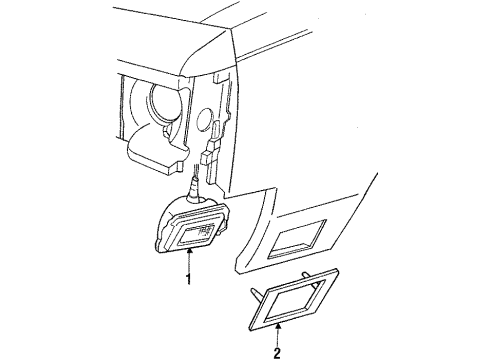 1986 Oldsmobile Custom Cruiser Corner Lamps Diagram