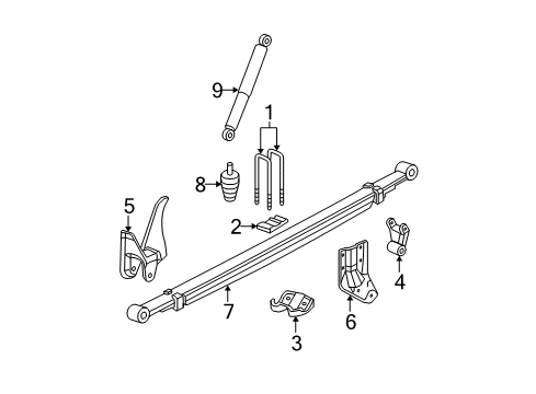 2013 GMC Yukon XL 2500 Rear Suspension Diagram