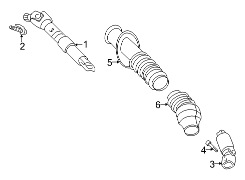 2005 Buick Rainier Lower Steering Column Diagram