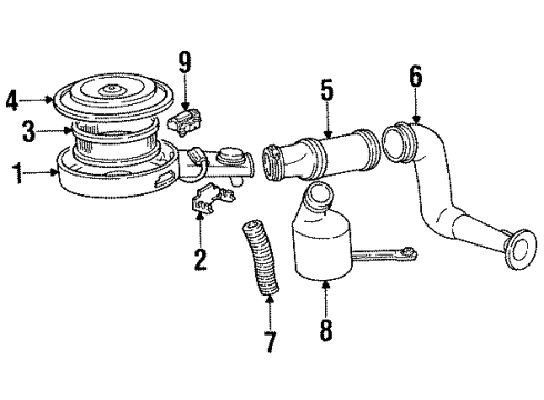 1990 Oldsmobile Silhouette Air Inlet Diagram