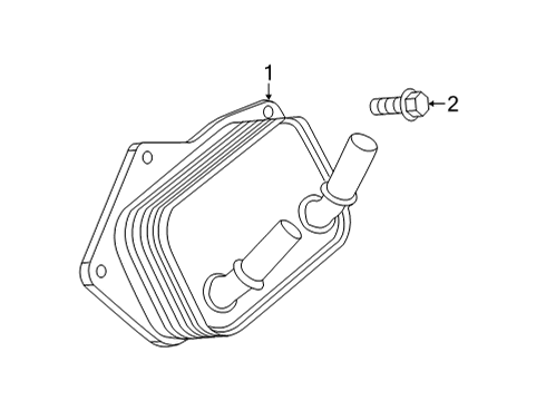 2022 Cadillac CT4 Engine Oil Cooler Diagram