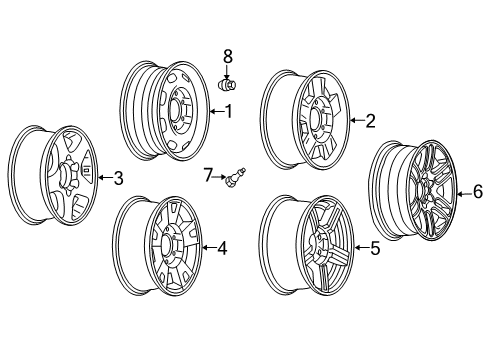 2011 GMC Canyon Wheels Diagram