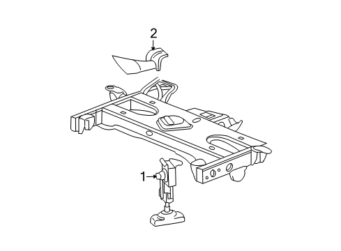 2011 GMC Canyon Spare Tire Carrier Diagram