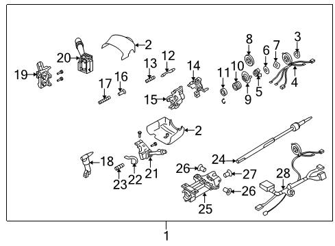Plate, Steering Shaft Lock(Anti - Theft) Diagram for 26090892
