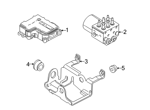 2002 Chevy Avalanche 2500 ABS Components Diagram