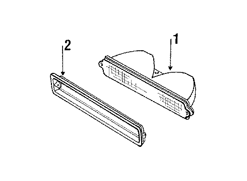 1986 Buick LeSabre Park & Signal Lamps Diagram