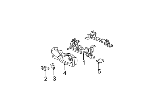 2009 GMC Envoy Tracks & Components Diagram 4 - Thumbnail