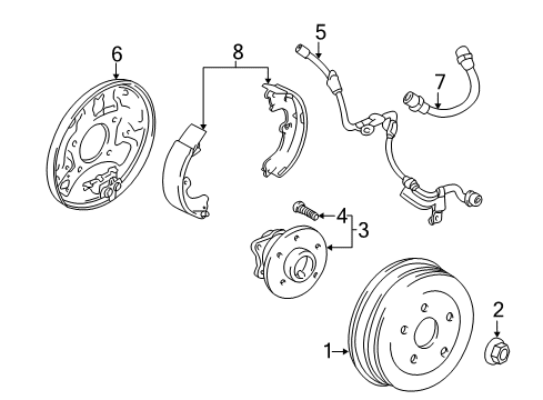 2003 Pontiac Vibe Anti-Lock Brakes Diagram