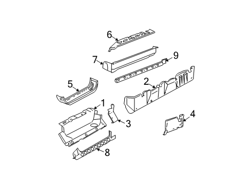 2007 Chevy Express 3500 Rocker Panel Diagram