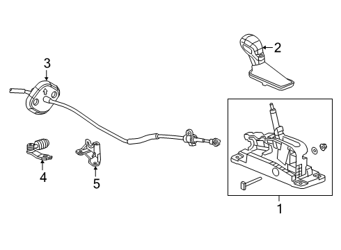 2021 Chevy Blazer Transmission Shift Lever Diagram