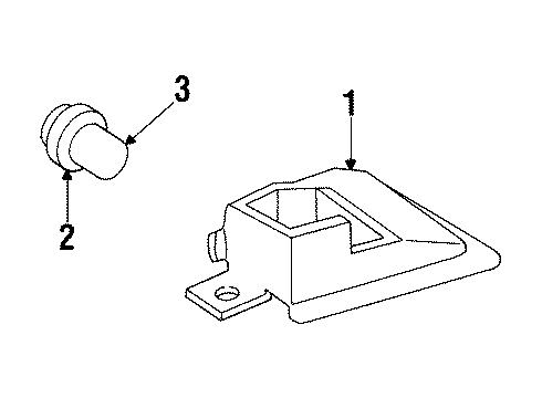 1991 Buick Park Avenue High Mount Lamps Diagram
