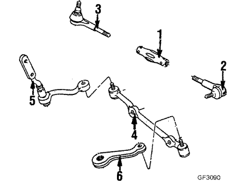 1986 Chevy S10 Blazer Idler Arm Diagram for 7842130