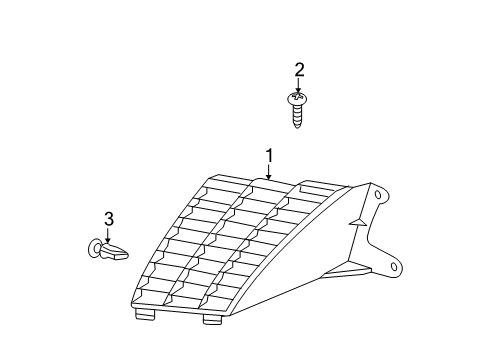 2003 Pontiac Sunfire Grille & Components Diagram