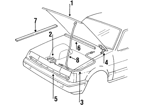 1987 Chevy Nova Release Cable Diagram for 94841583