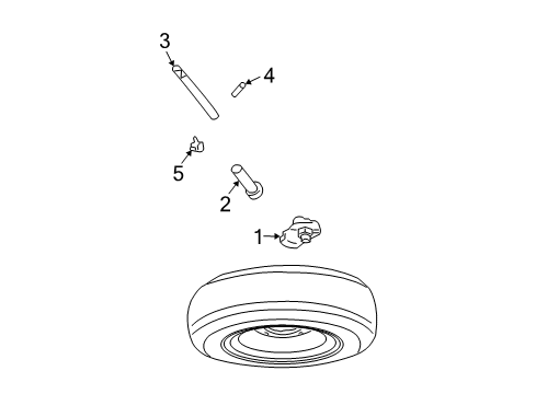 2007 Chevy Express 3500 Spare Tire Carrier Diagram